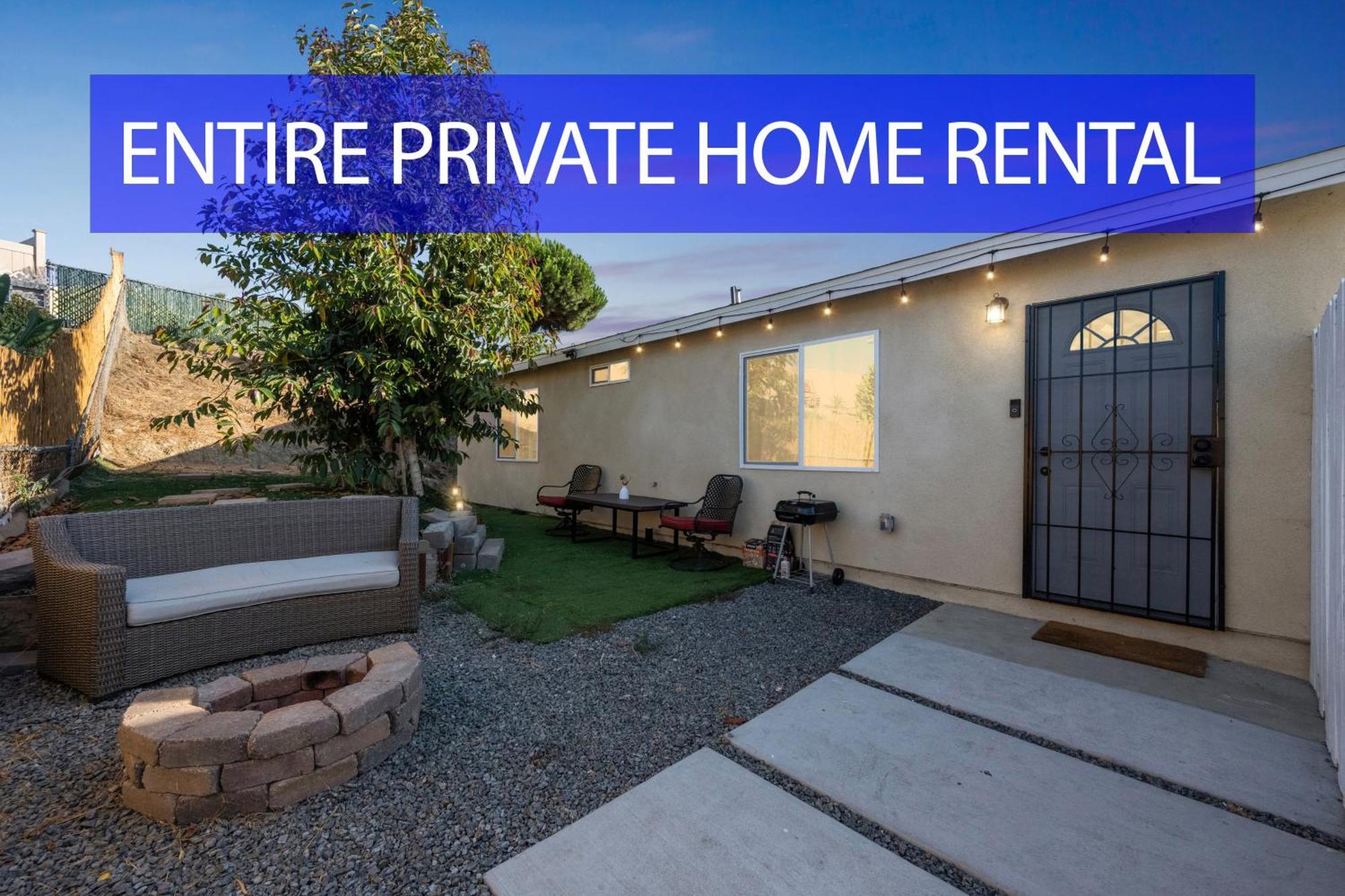 Entire Private 3-bedroom Home, Ranch, Baby Crib, Gated Yard Ferienhaus San Diego